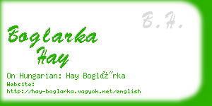 boglarka hay business card